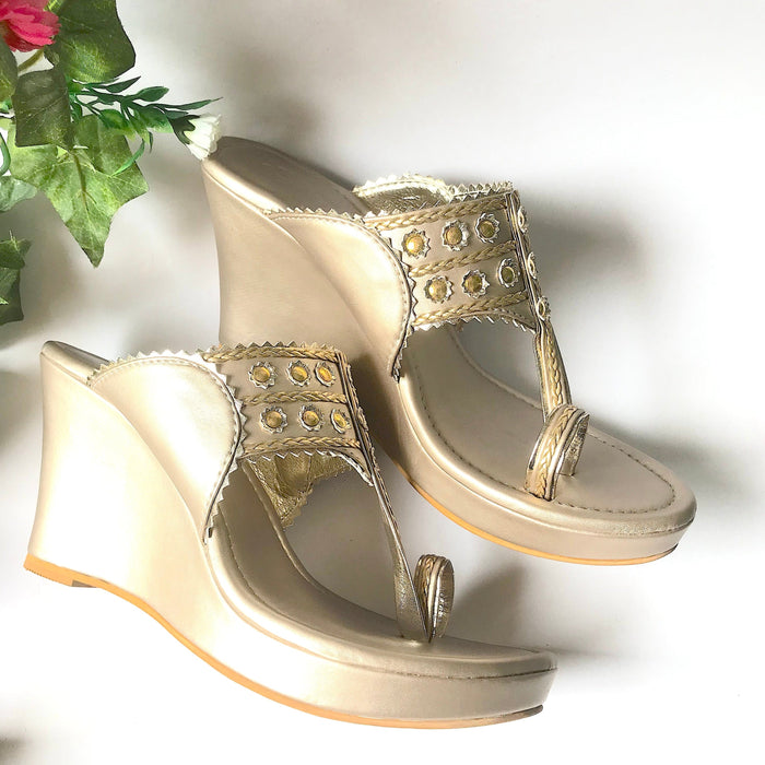 Gold Filigree Wedges