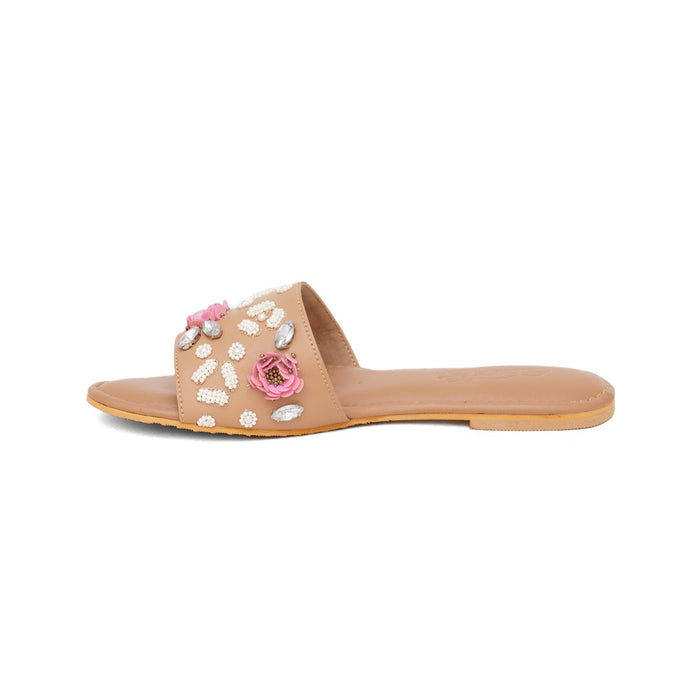 Nude Cherry Blossom Flats