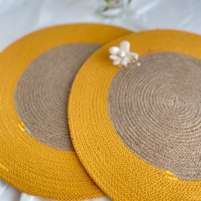 Sunglow Table Mats(Set of 4 mats & 4 Coasters)