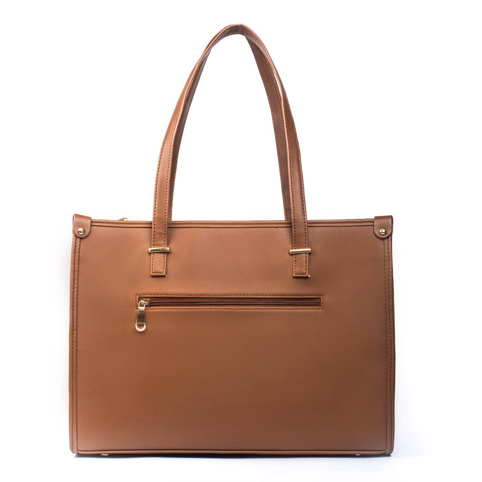 Mocha Elegance Box Tote bag