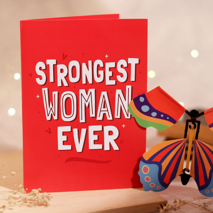 Women- Day Butterfly Card - Set of 50