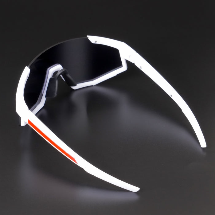 Voyage Drift Sunglasses for Men & Women (Black Lens | White Frame - MG5217)