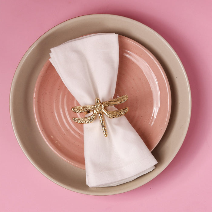 Elegant Napkin Rings for Dining Table, Dragonfly