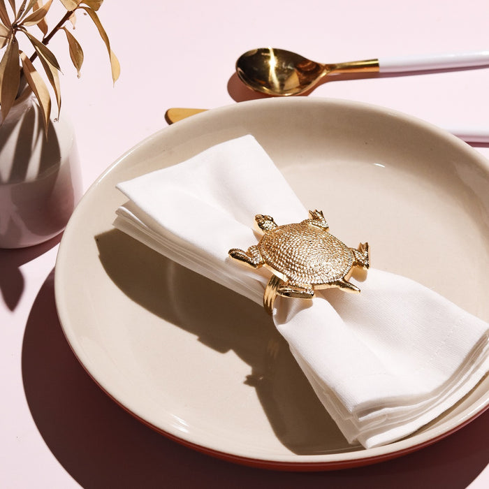 Elegant Napkin Rings for Dining Table, Tortoise