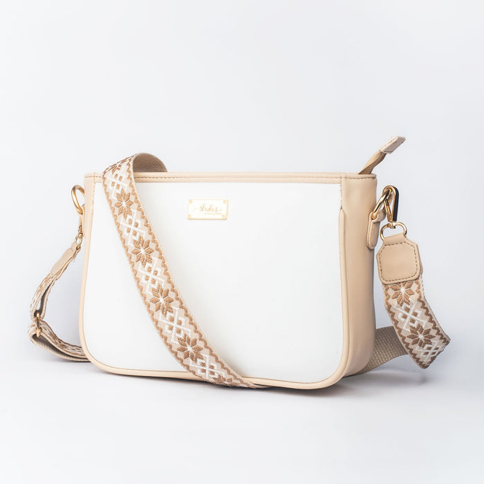 Ivory Lustre Sling bag