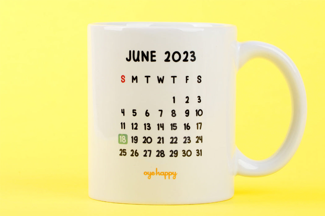 Father's Day Calender Mug