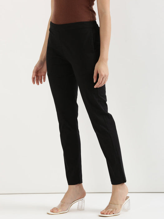 Black Stretchable Pants For Women-CK-06-BLACKPANT