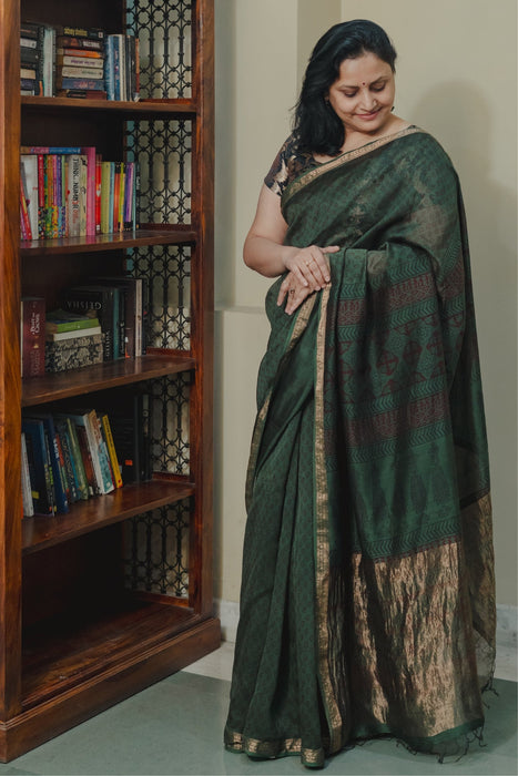 Bagh Saree - Green