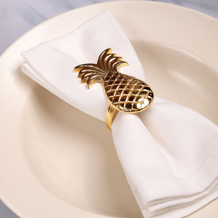 Elegant Napkin Rings for Dining Table, Pineapple