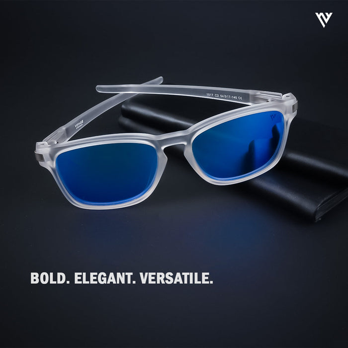 Voyage Exclusive Blue Polarized Wayfarer Sunglasses for Men & Women - PMG3973