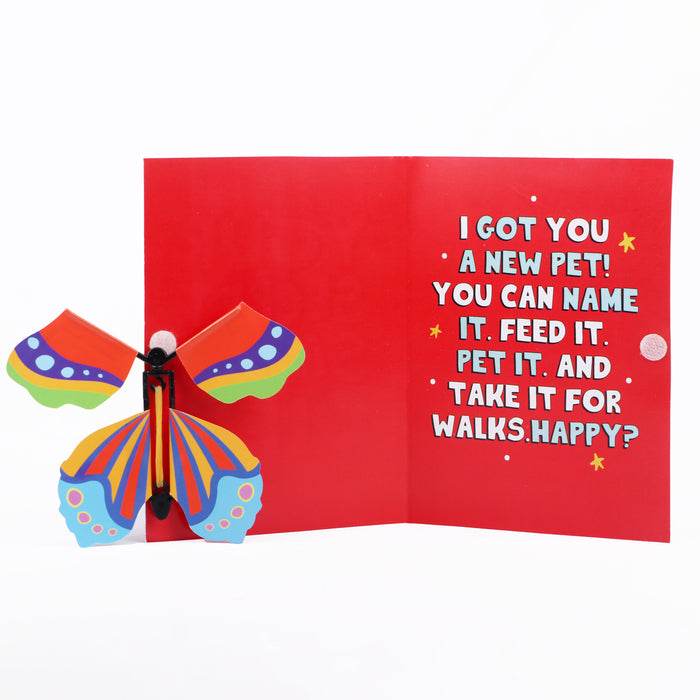 Secret Santa Butterfly Card