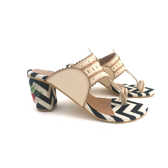 Nude Monochrome Kolapuri Heels