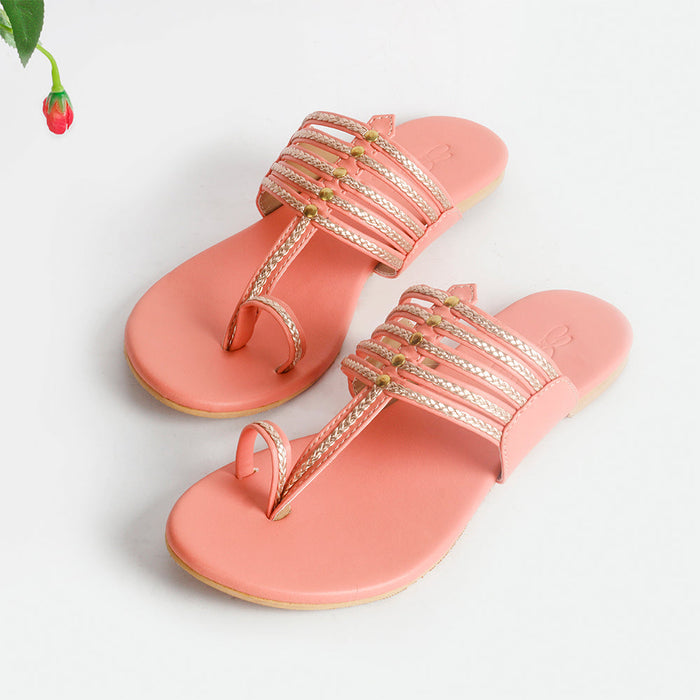 Peach Classics Flats