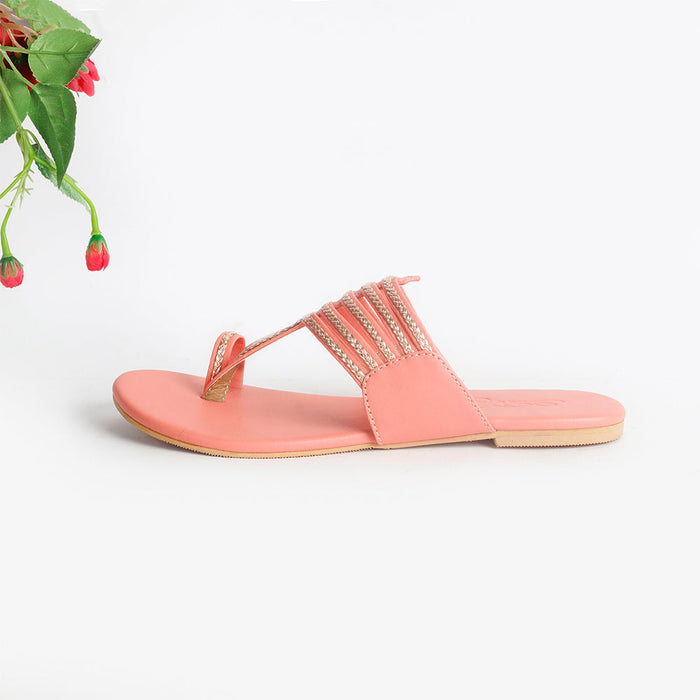 Peach Classics Flats