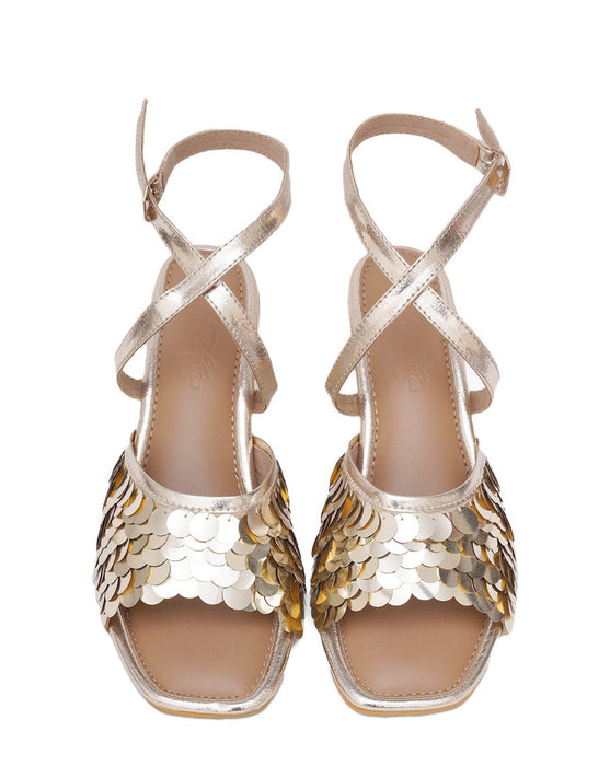 Moulin Gold Heels