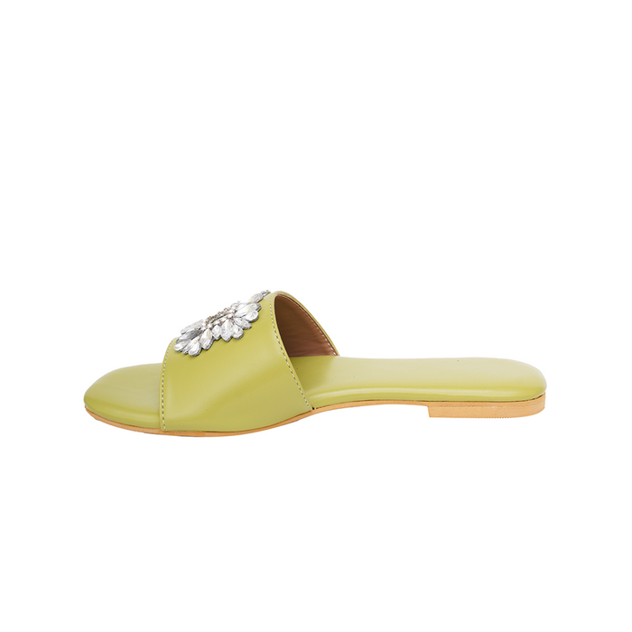 Vivien Green Brooch Flats