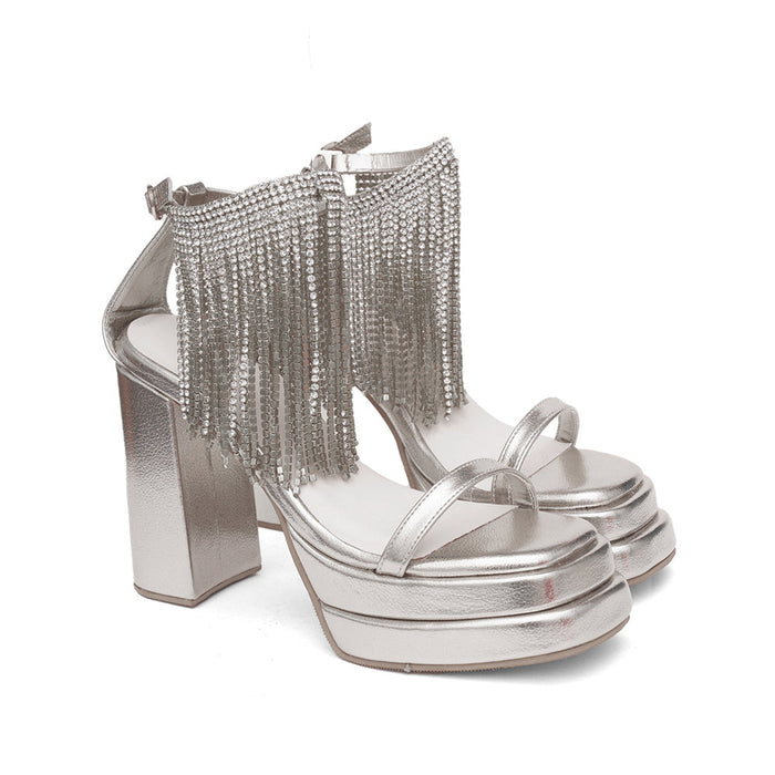 Jewel In Silver Heel