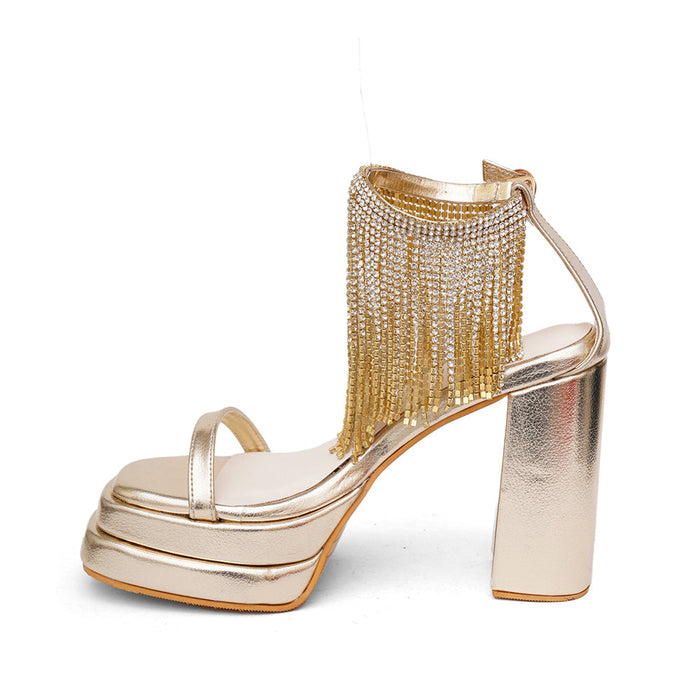 Jewel In Gold Heel