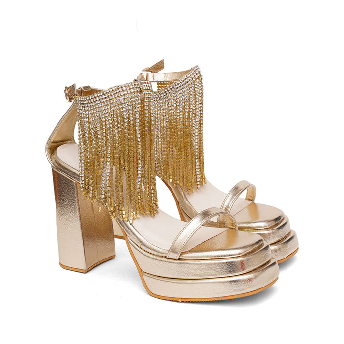 Jewel In Gold Heel