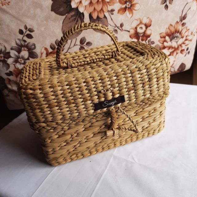 Kauna Straw Handwoven Vanity Case