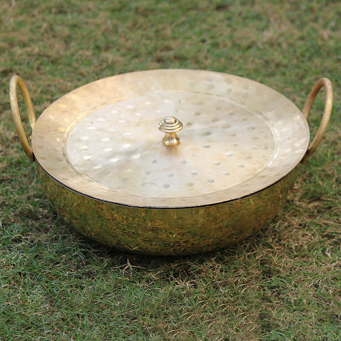 Brass Kadahi With Lid