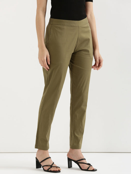 Military Green Stretchable Pants-CK-01-OLIVEPANT