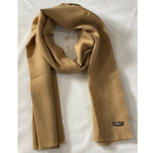 Pure Camel Wool Scarf | Muffler | 100% Camel Wool | Handspun & Handwoven | Unigen