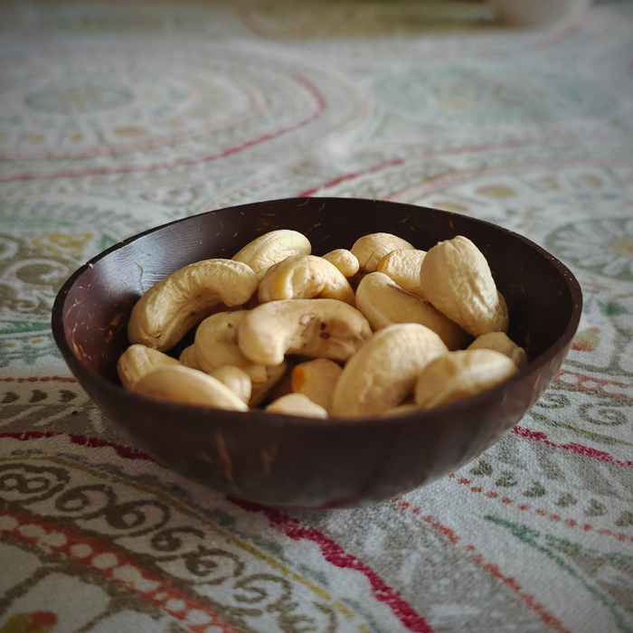 Eco-Friendly Coconut Shell Mini Bowls - Set of 2 | Sustainable Home Deccor