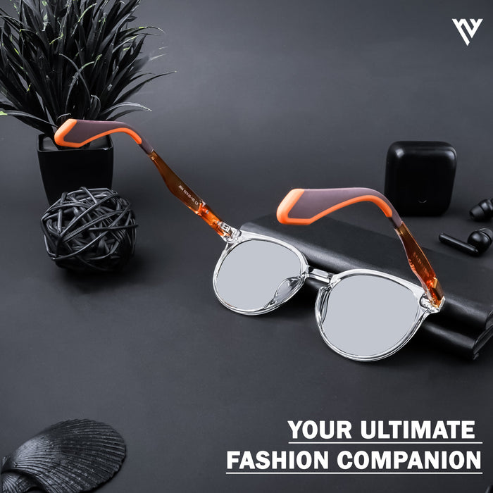 Voyage Active Transparent Polarized Round Sunglasses for Men & Women - PMG4471