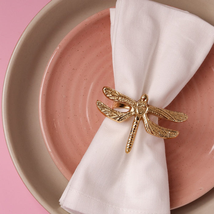 Elegant Napkin Rings for Dining Table, Dragonfly