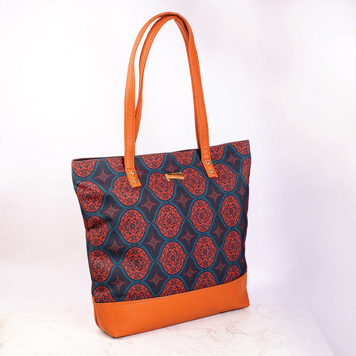 Regal Damask Red Tote Bag