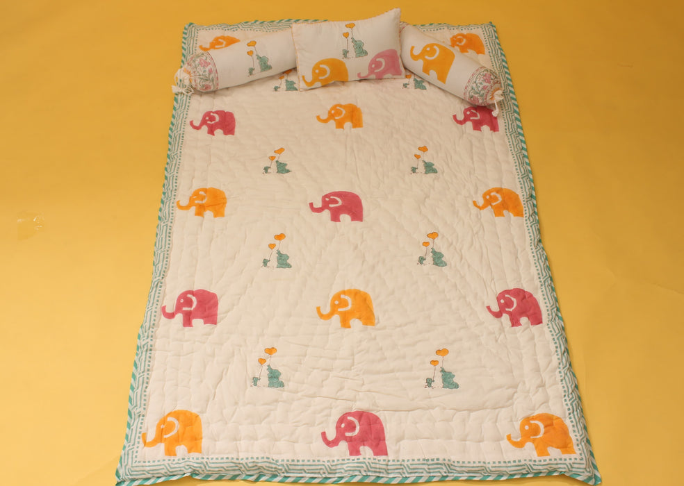 Cotton Baby Bedding Set | Elephant