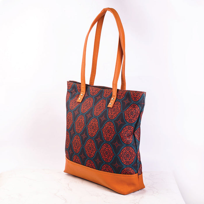 Regal Damask Red Tote Bag