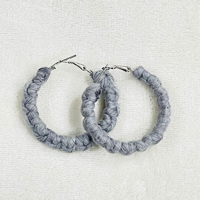 Boho Chic Macrame Earrings | Modish Hoop