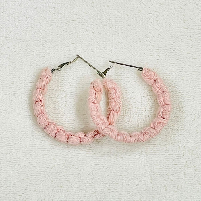 Boho Chic Macrame Earrings | Modish Hoop