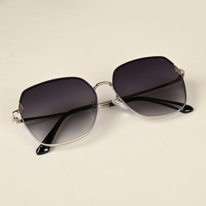 Voyage Grey Oversize Sunglasses for Women - MG4327