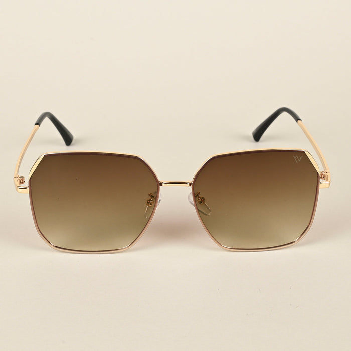 Voyage Brown Square Sunglasses for Men & Women - MG4338