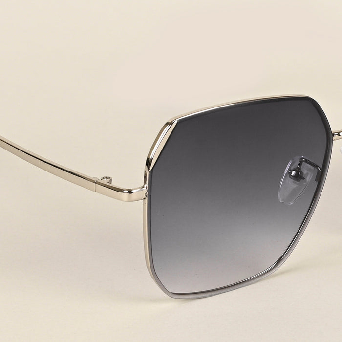 Voyage Grey Square Sunglasses for Men & Women - MG4339