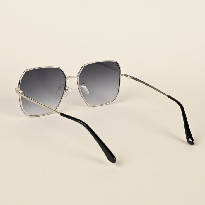 Voyage Grey Square Sunglasses for Men & Women - MG4339