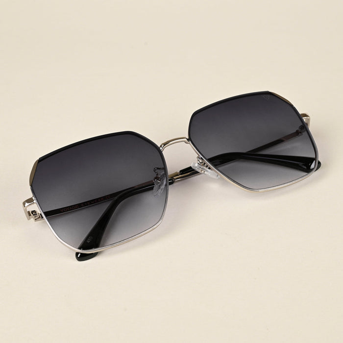 Voyage Grey Square Sunglasses for Men & Women - MG4339