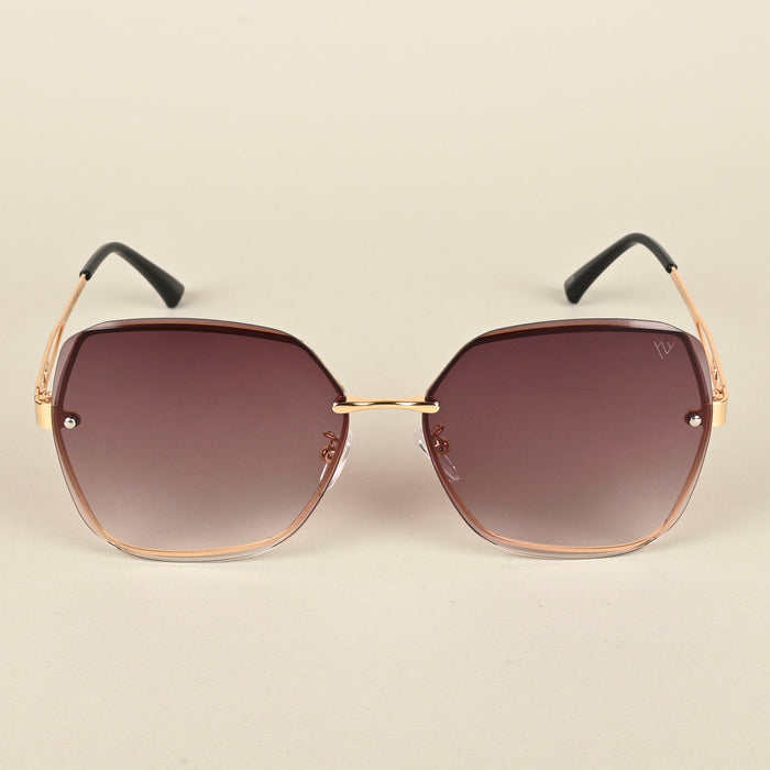 Voyage Brown Oversize Sunglasses for Women - MG4318