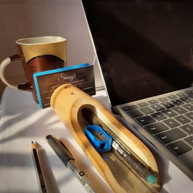 Bamboo Desk Organiser