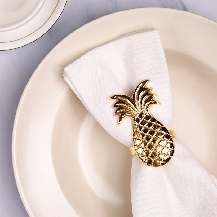 Elegant Napkin Rings for Dining Table, Pineapple