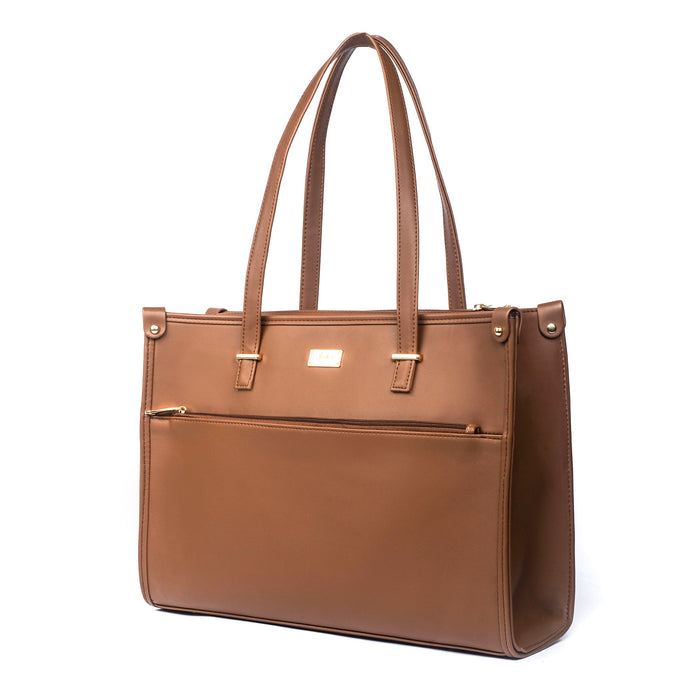 Mocha Elegance Box Tote bag