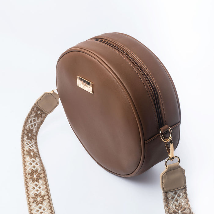 Mocha Elegance Orbit Sling bag