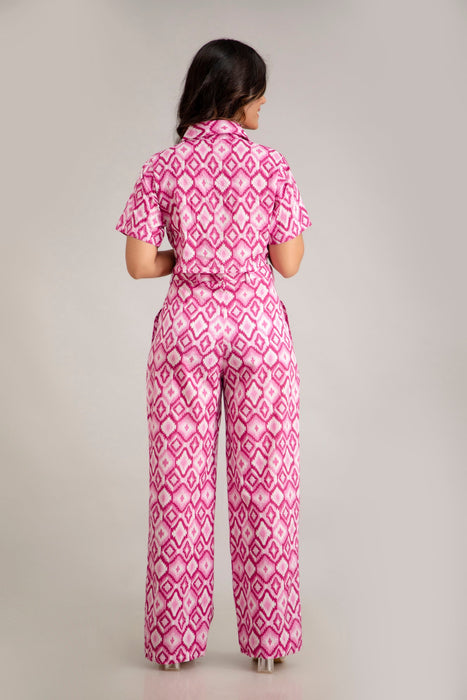 Cotton Pink Co-ord Set-WT6003PINK