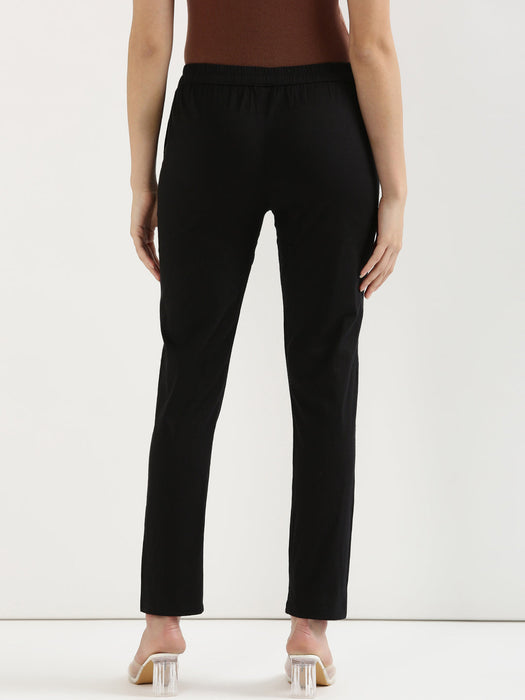 Black Stretchable Pants For Women-CK-06-BLACKPANT