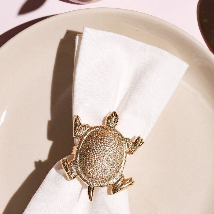 Elegant Napkin Rings for Dining Table, Tortoise