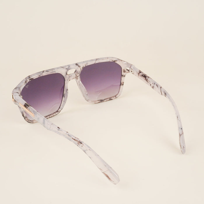 Voyage Violet & Clear Wayfarer Sunglasses for Men & Women - MG4100