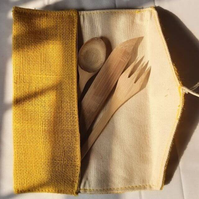 Reusable Bamboo Cutlery Kit